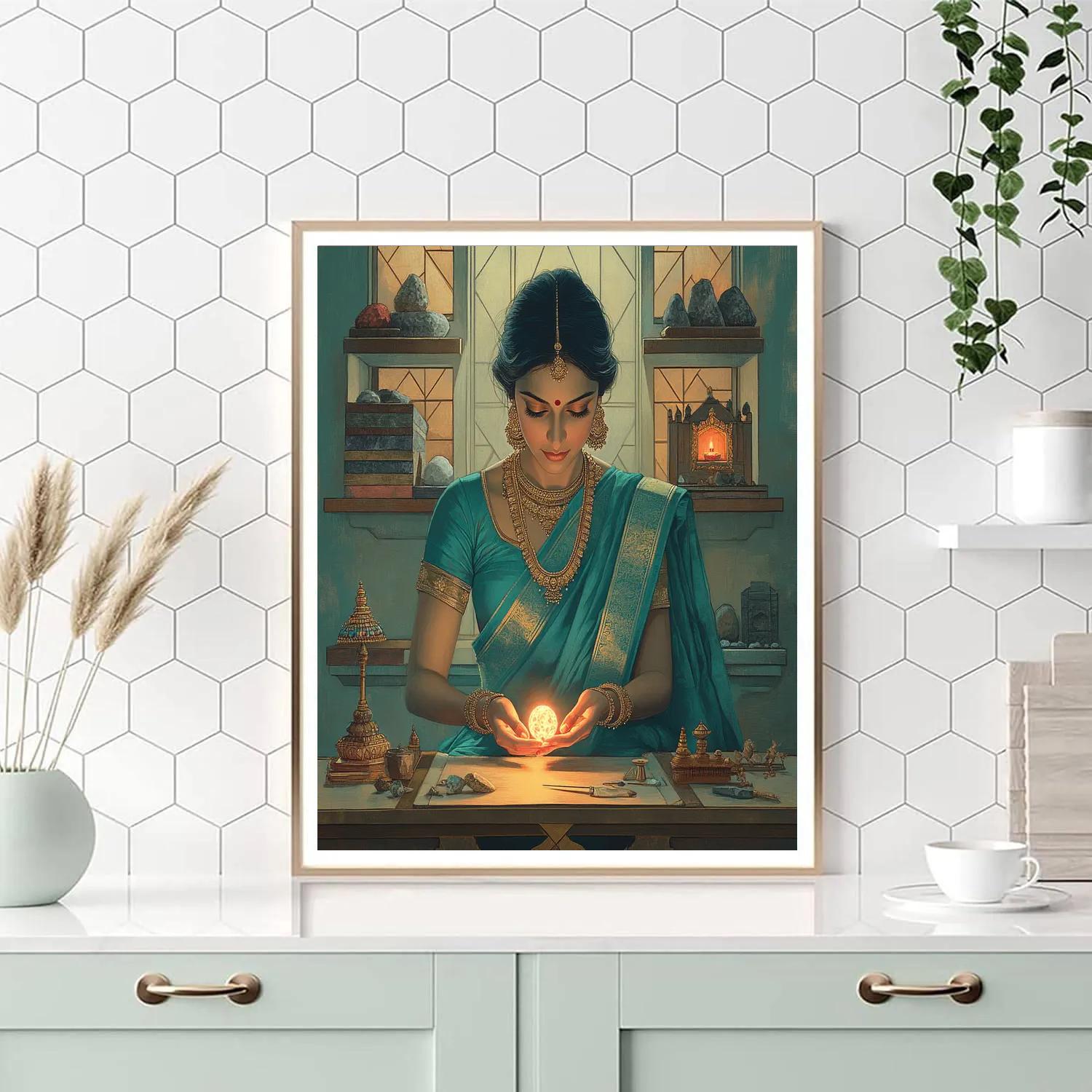 Parvati Jewel Workshop Calm Paint by numbers art