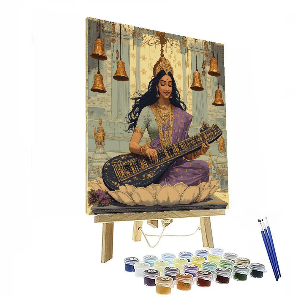 Parvati Music Of The Veena DIY paint by numbers