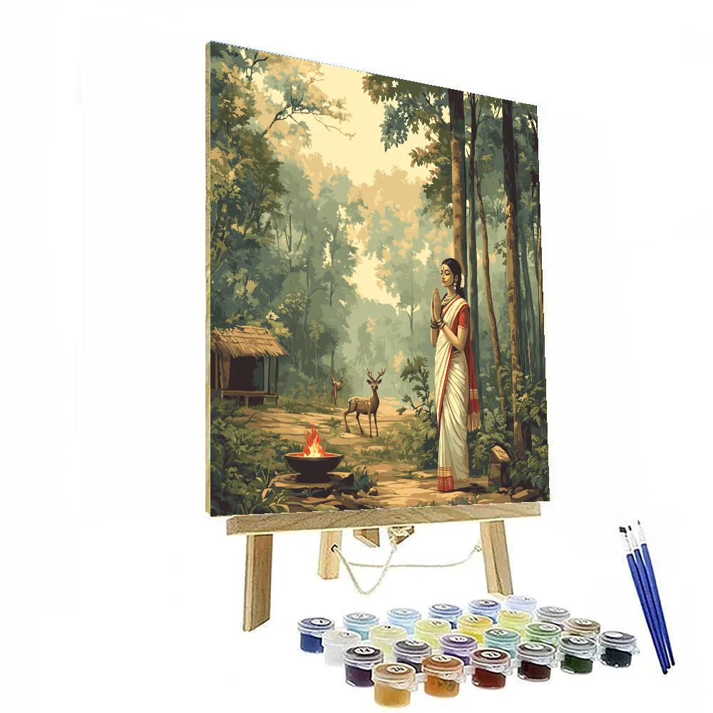 Parvati Forest Hermitage Tapas Paint by numbers kits