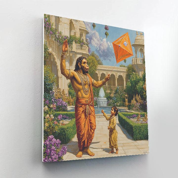 Hanuman Garden Kite Mentor Numbered painting kits