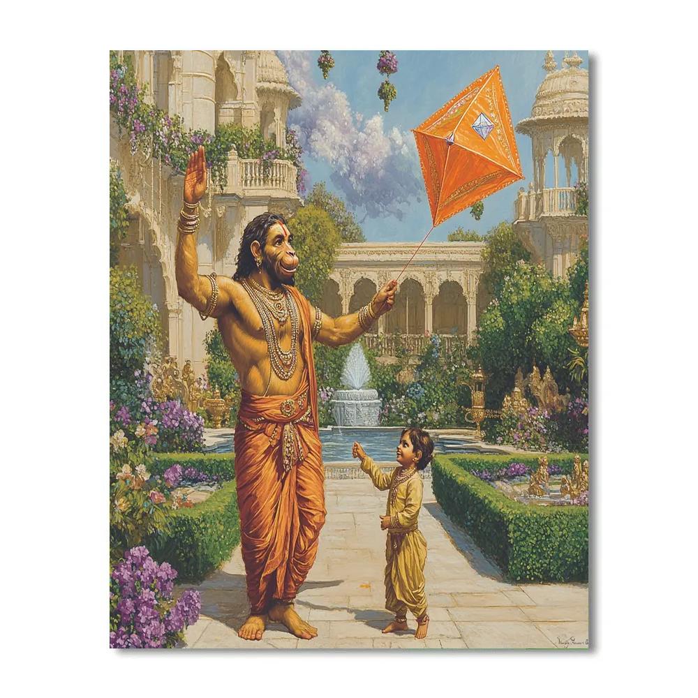 Hanuman Garden Kite Mentor Numbered painting kits