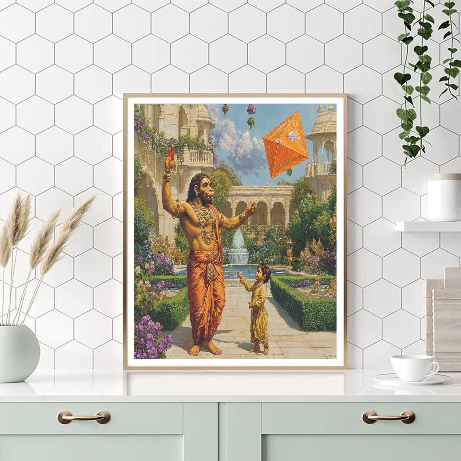 Hanuman Garden Kite Mentor Numbered painting kits