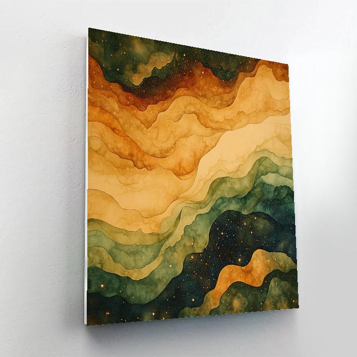 Nandalal Bose Inspired Monsoon Raga Nebula Paint by numbers art