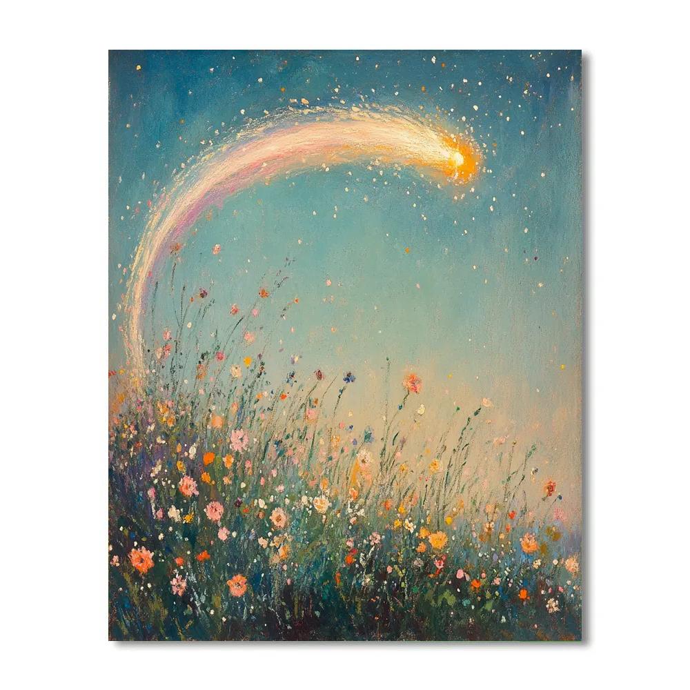 Edgar Degas Inspired Comet Tail In Wildflower Wind Paint by numbers kits