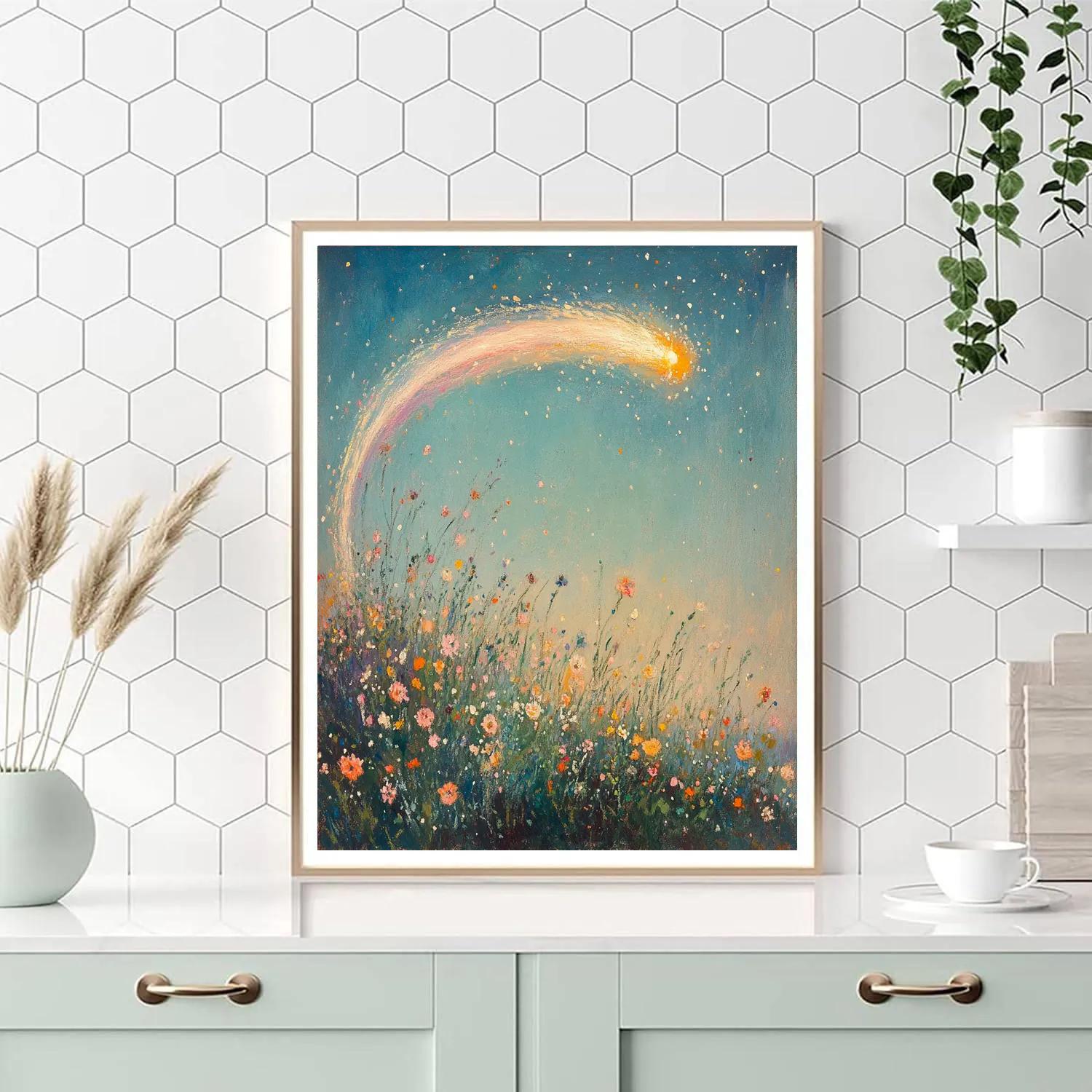 Edgar Degas Inspired Comet Tail In Wildflower Wind Paint by numbers kits