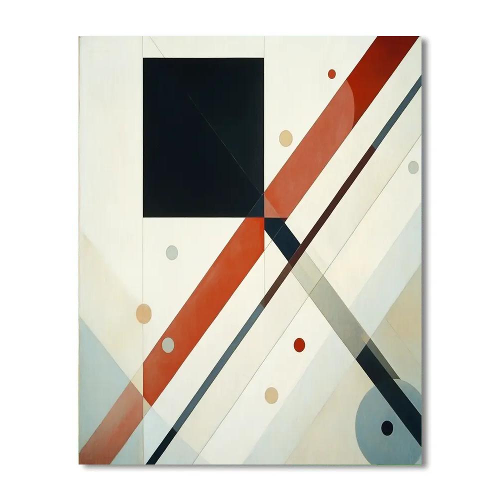 Kazimir Malevich Inspired Pulsar Grid Silence paint by number