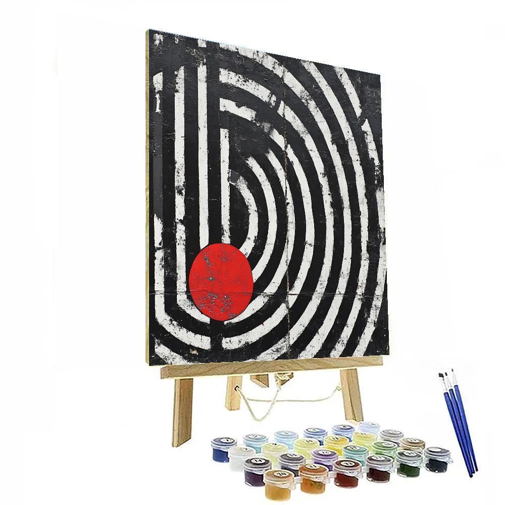 Banksy Inspired Broadcast Collapse DIY paint by numbers