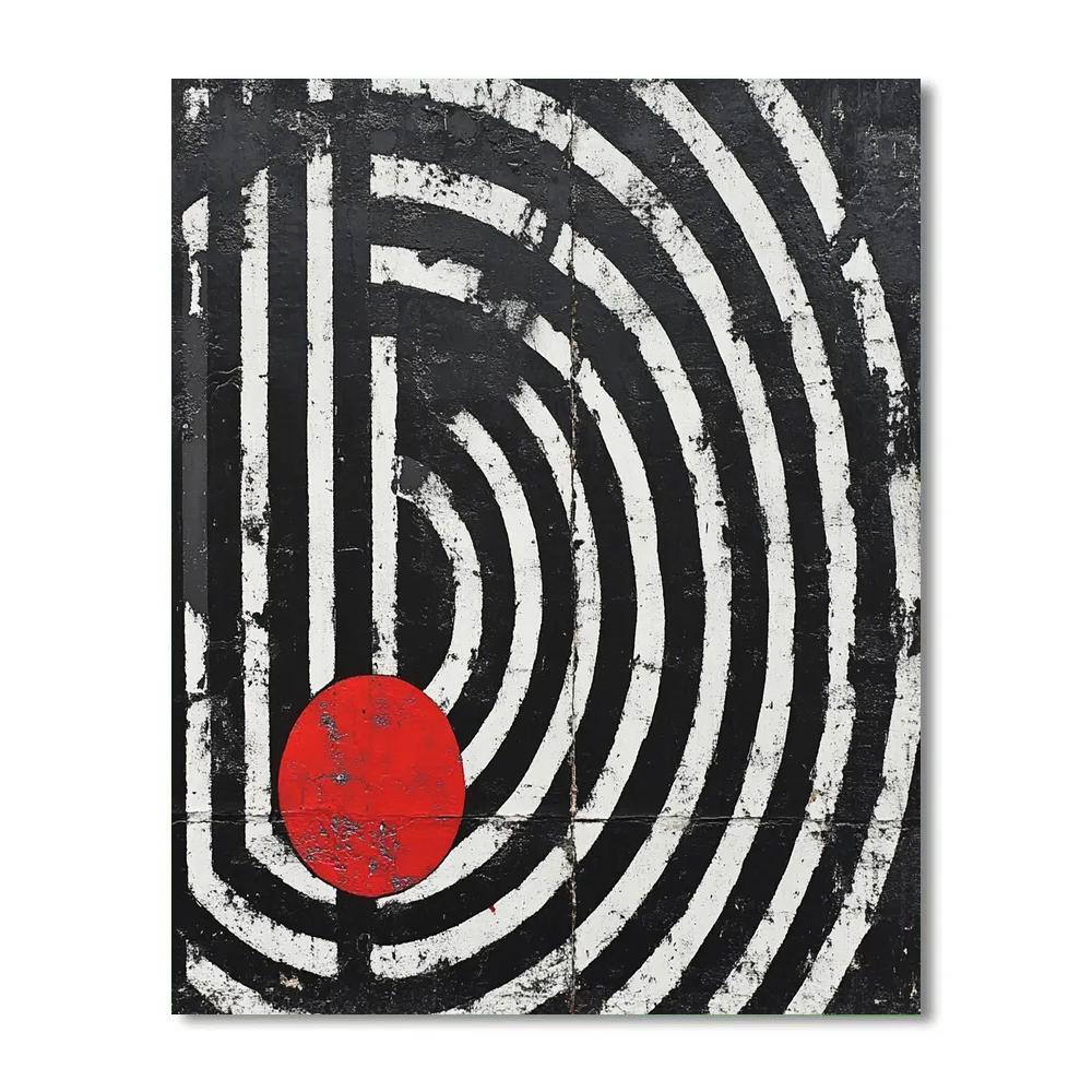 Banksy Inspired Broadcast Collapse DIY paint by numbers