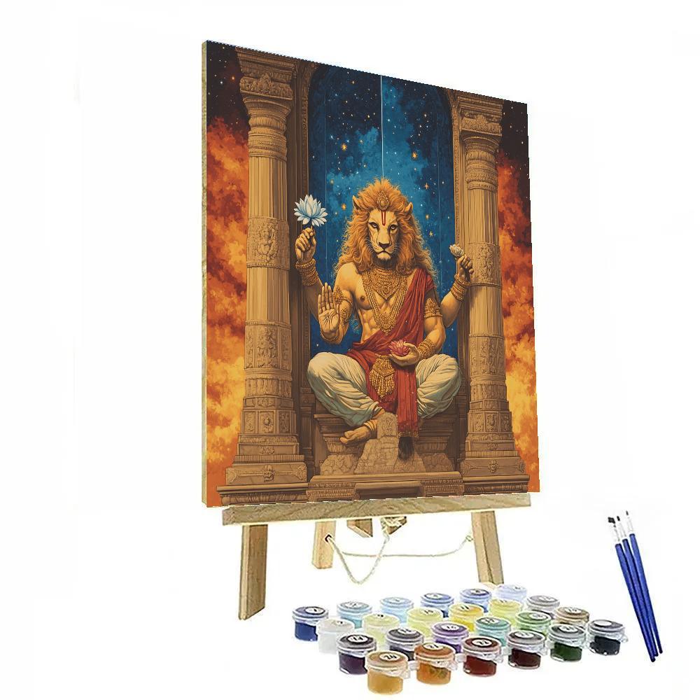 Narasimha At The Threshold Of Twilight Painting by numbers kit