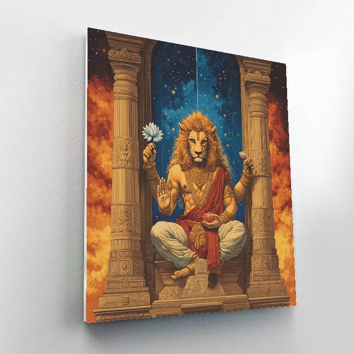 Narasimha At The Threshold Of Twilight Painting by numbers kit