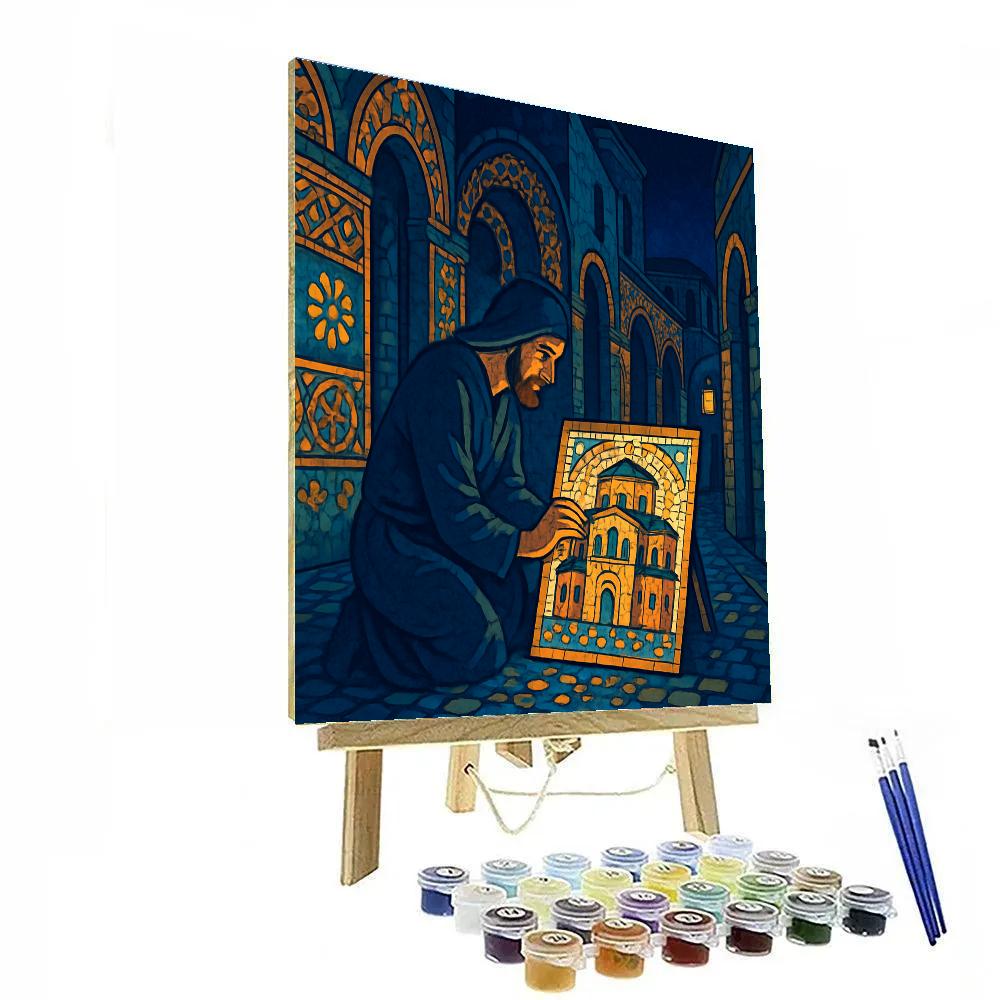Italy Midnight Mosaic Of Ravenna painting number kit