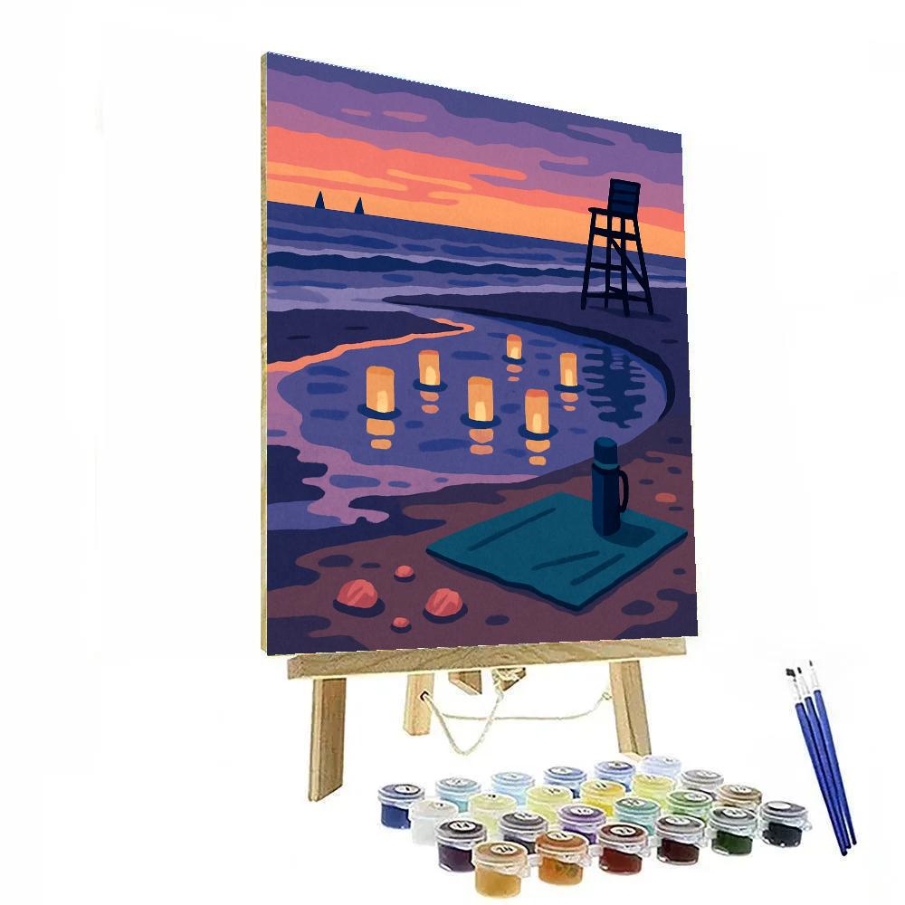 Lantern Tide Beach Afterglow painting number kit