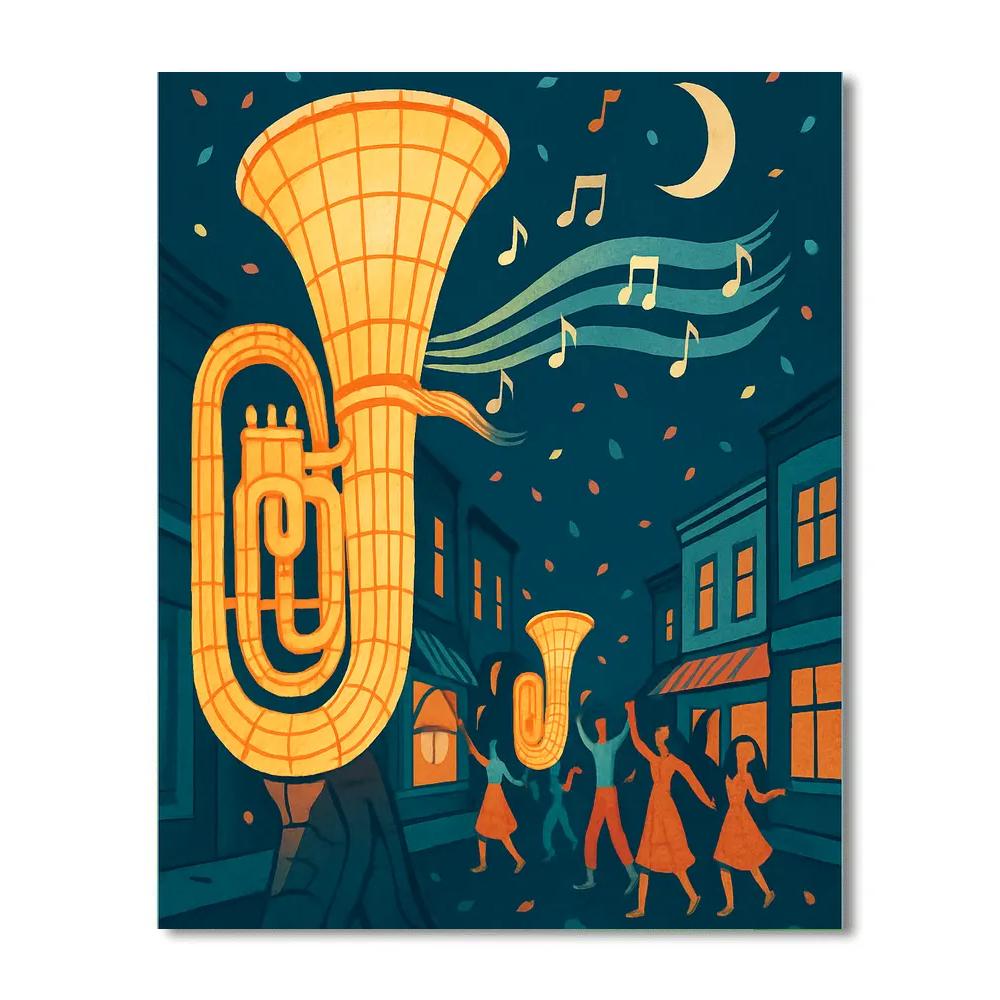 Clockwork Parade Of Music Lanterns Paint by numbers kits