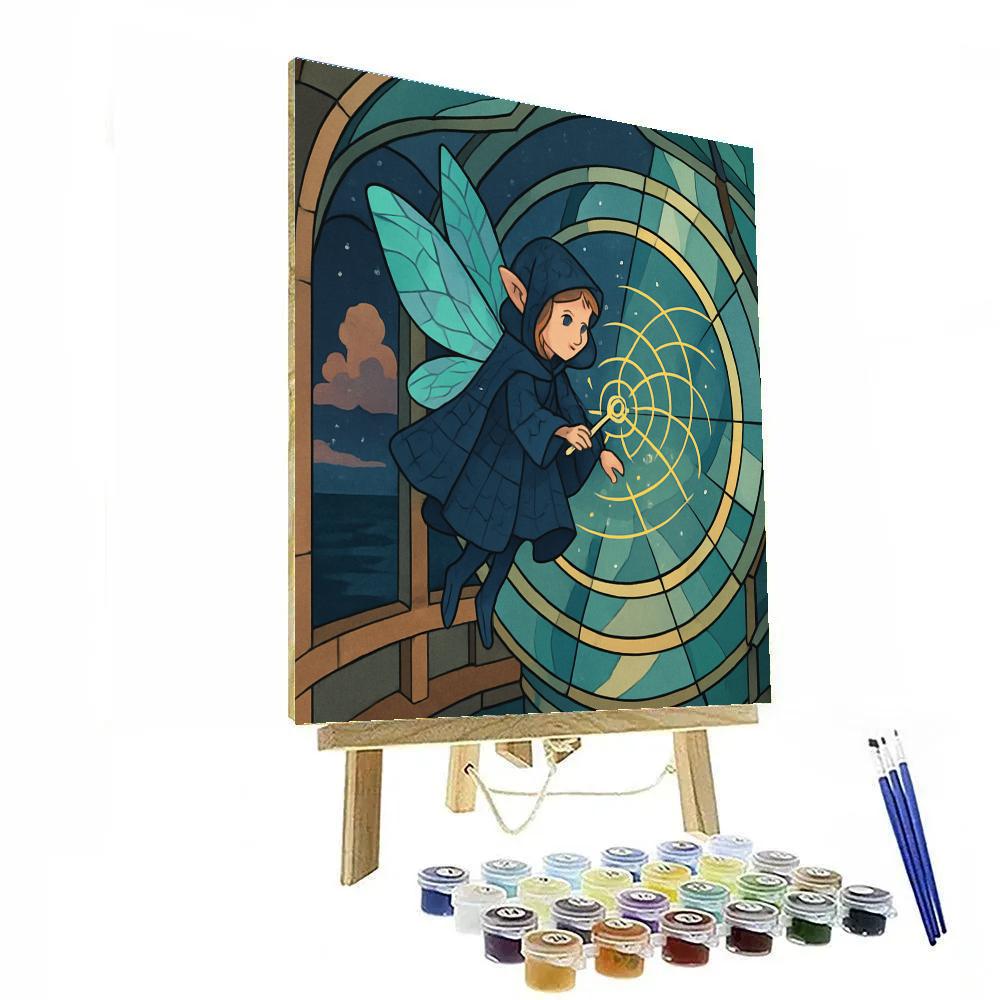 Lighthouse Lens Fairy Cartographer Painting by numbers kit