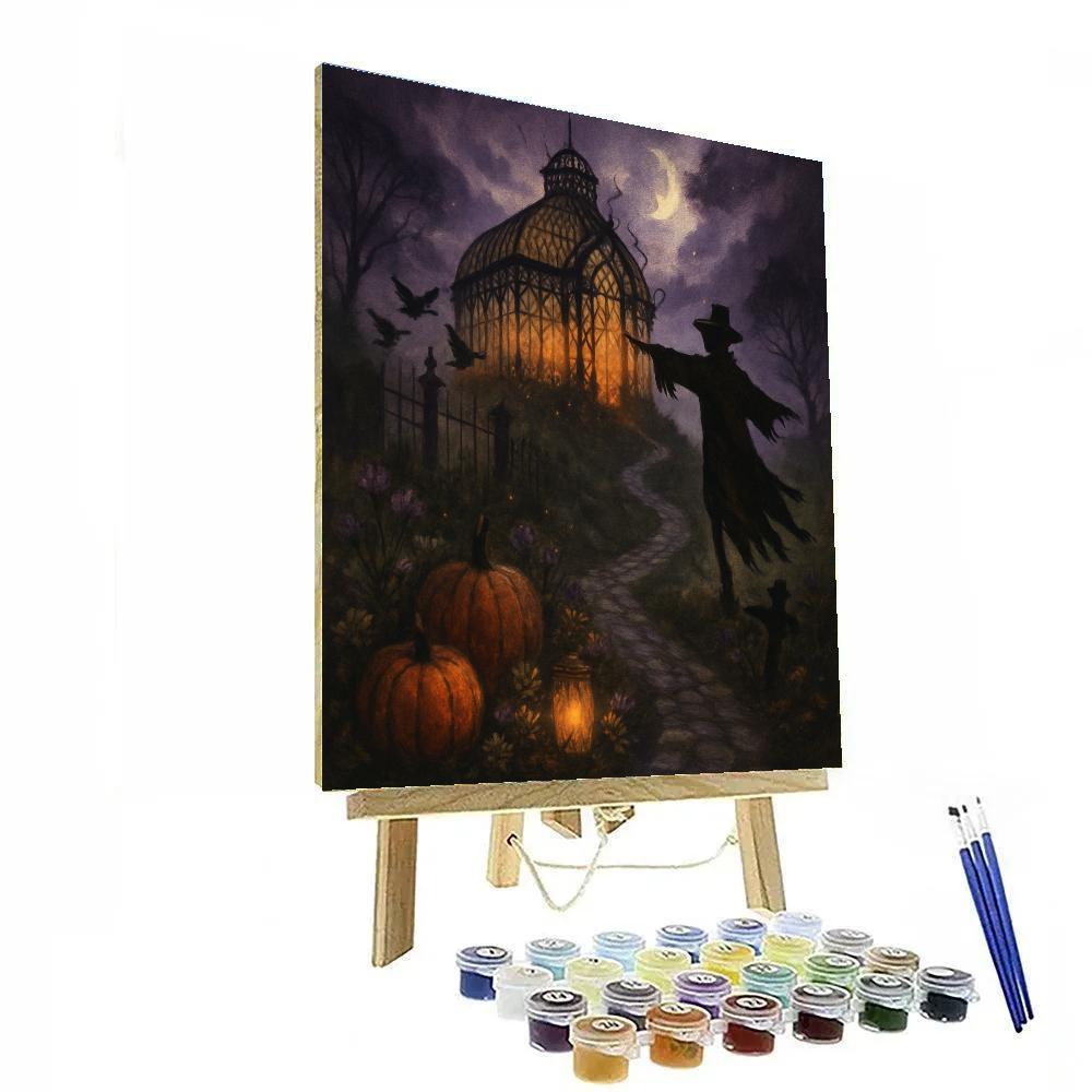 The Glass Greenhouse Of Whispering Vines paint by numbers