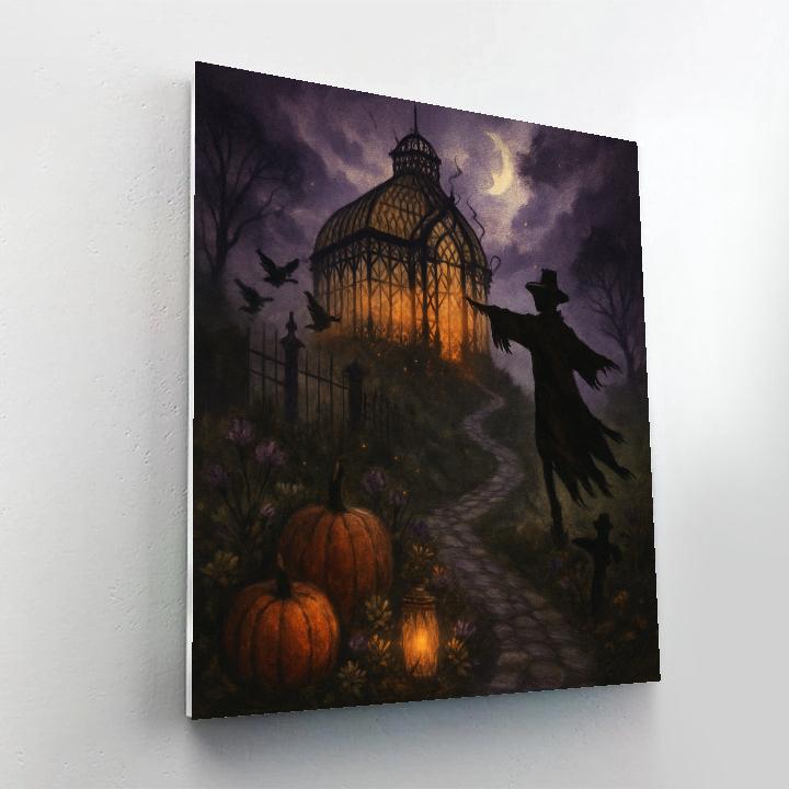 The Glass Greenhouse Of Whispering Vines paint by numbers