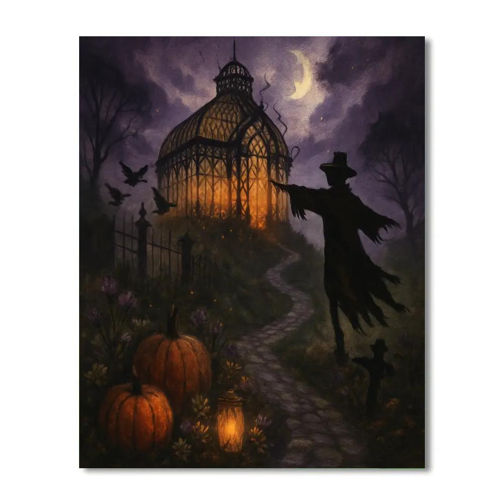 The Glass Greenhouse Of Whispering Vines paint by numbers