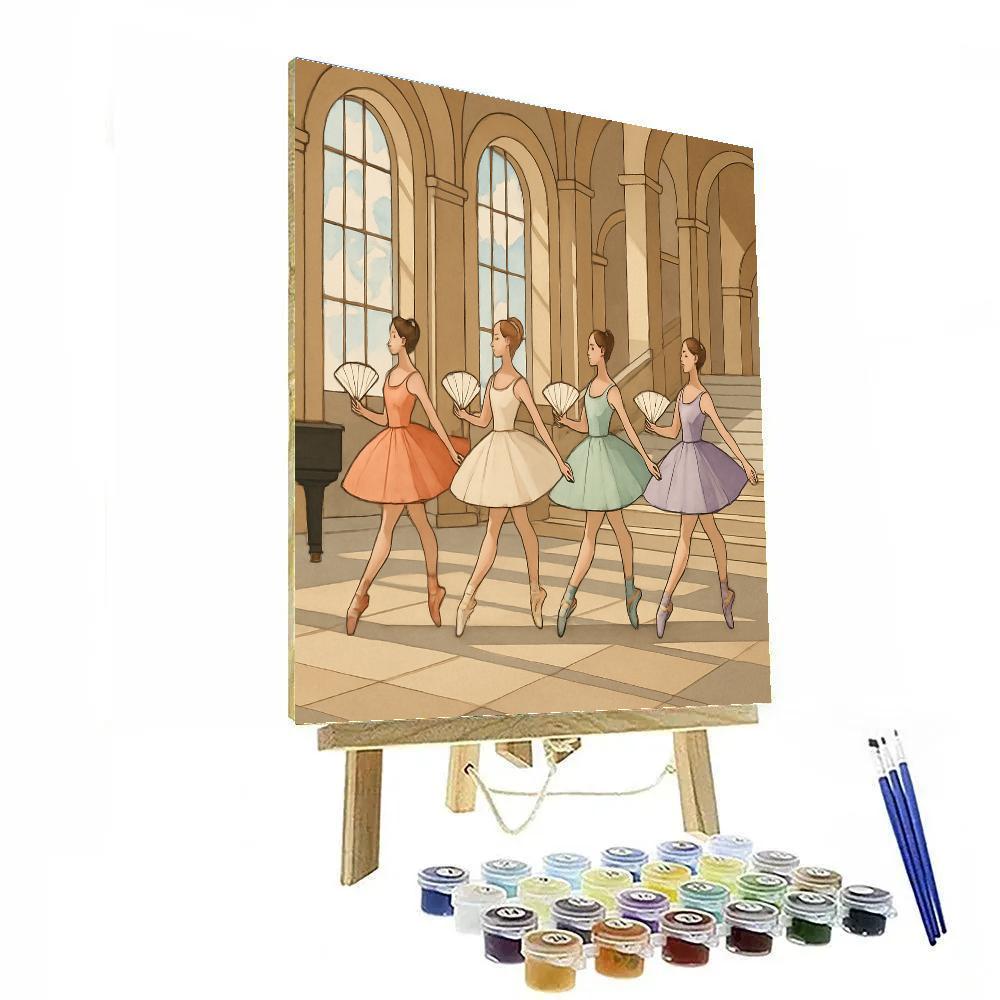 Grand Atrium With Ballet Procession Paint by numbers kits