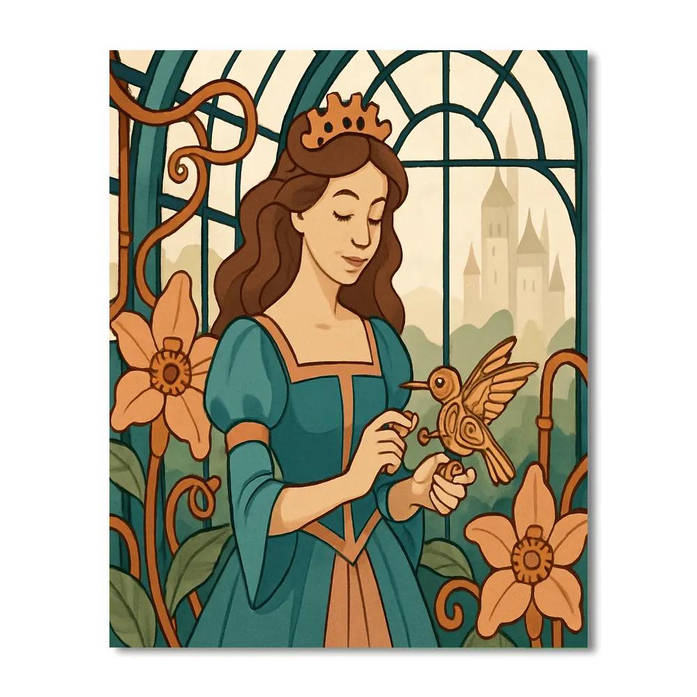 Clockwork Conservatory Princess Painting by numbers kit