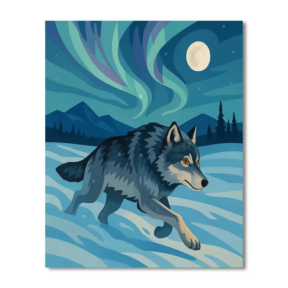 Tundra Starwind Wolf paint by color