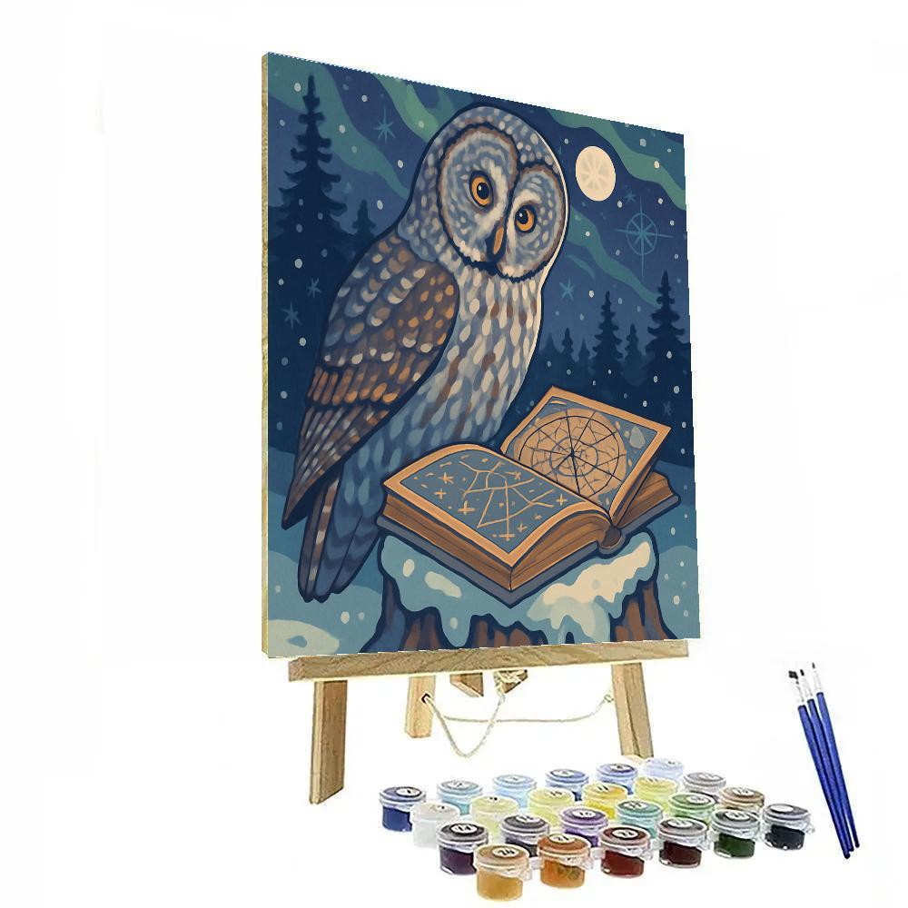 Aurora Dial Owl Atlas paint by color