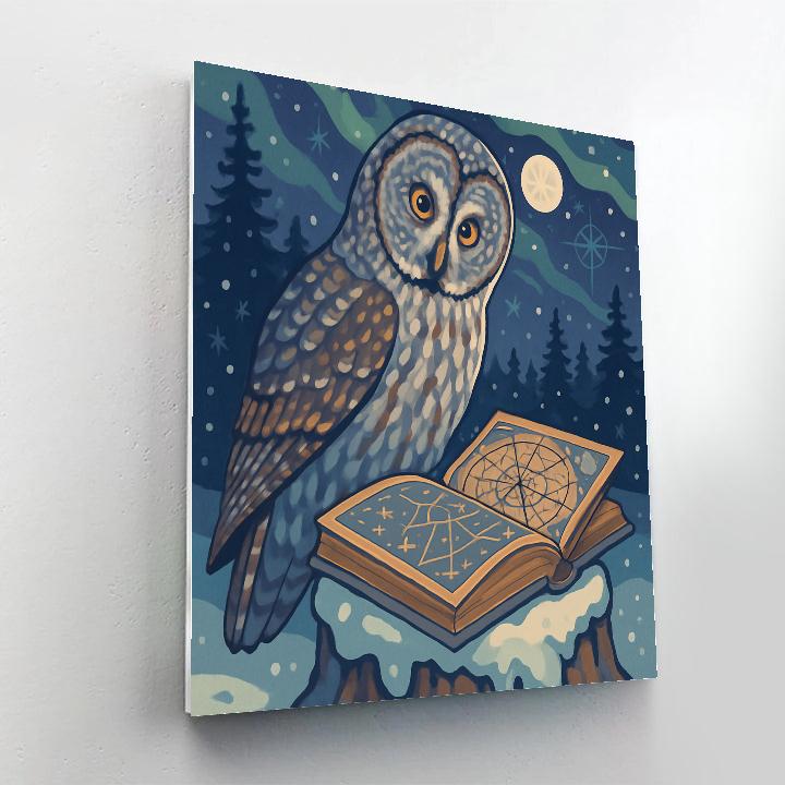 Aurora Dial Owl Atlas paint by color