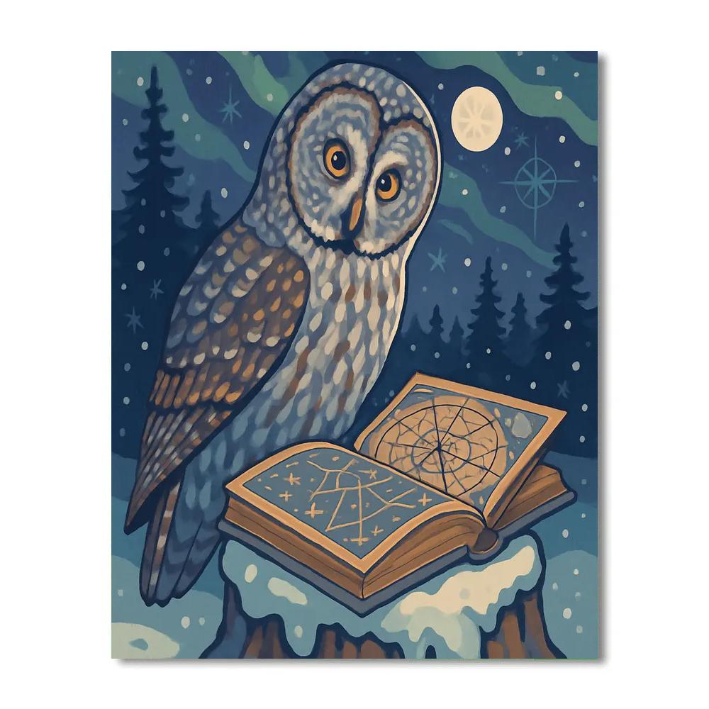 Aurora Dial Owl Atlas paint by color