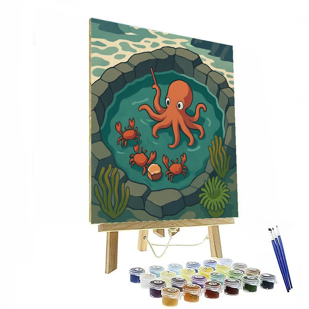 Tidepool Theater On The Ocean Rim paint by number