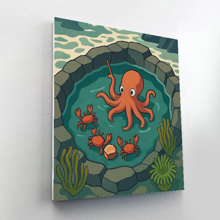 Tidepool Theater On The Ocean Rim paint by number