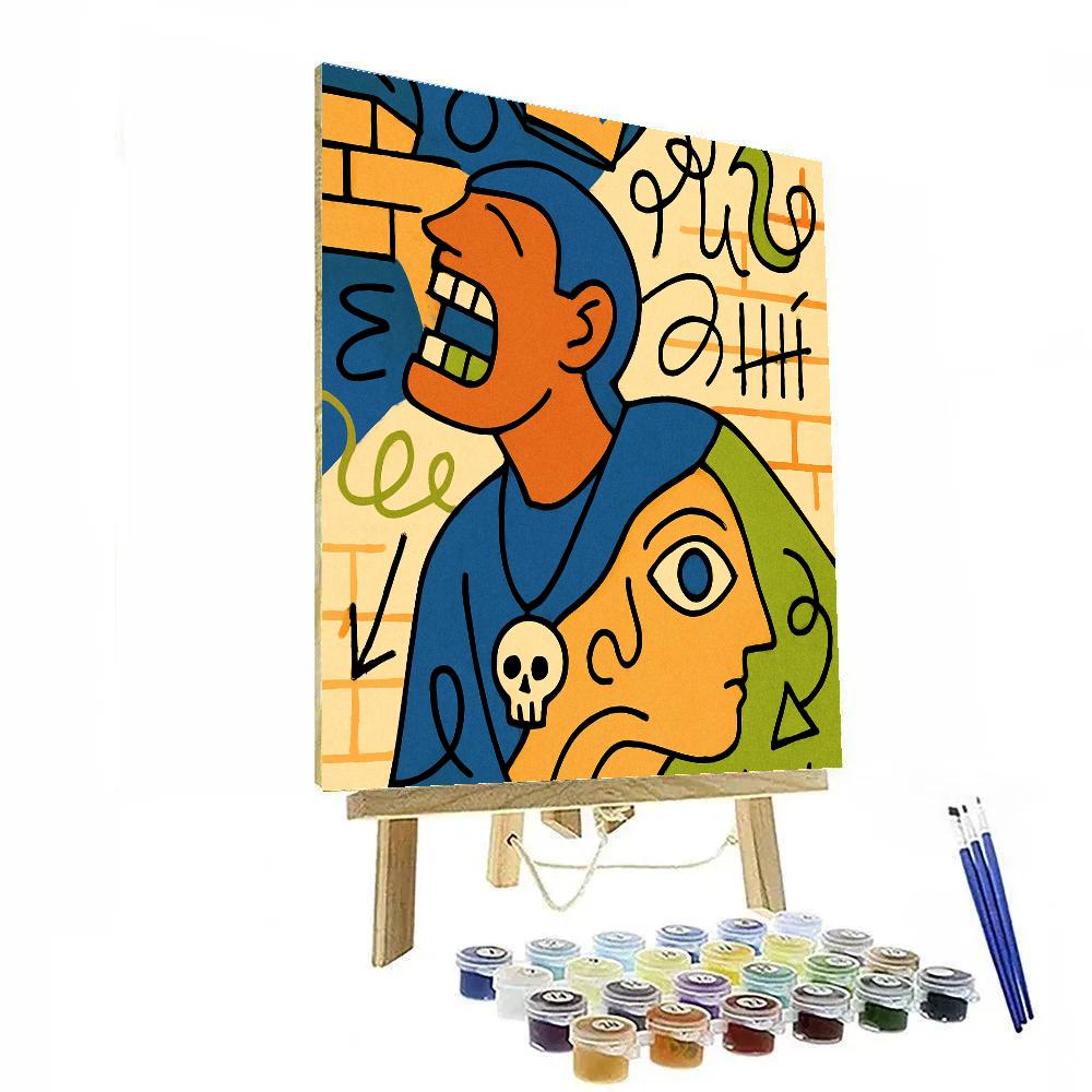 Street Oracle In Basquiat Afterglow DIY paint by numbers