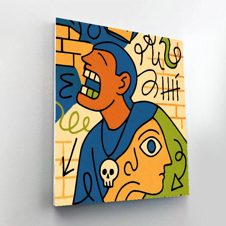 Street Oracle In Basquiat Afterglow DIY paint by numbers