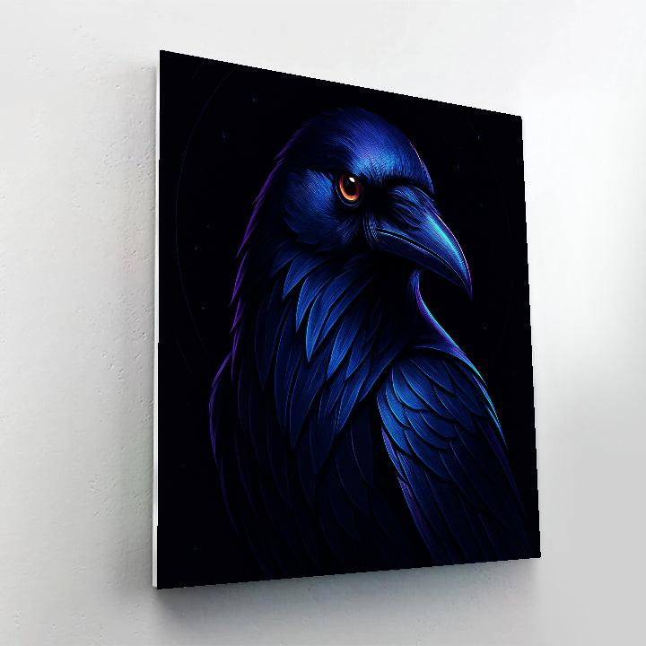 Velvet Orbit Raven Number painting