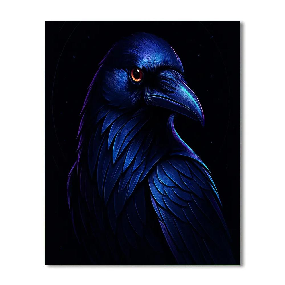 Velvet Orbit Raven Number painting