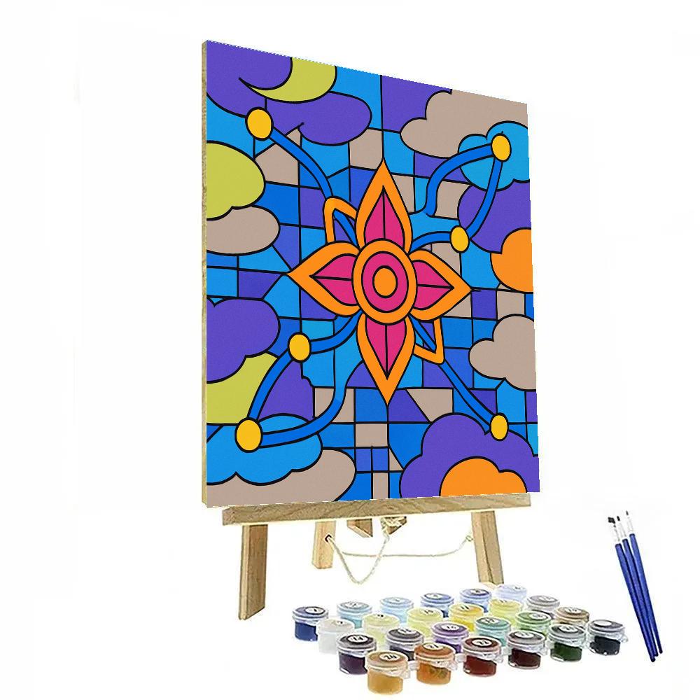 Abstract Synapse Bloom Painting by numbers kit