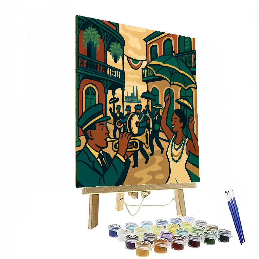 Jazz Parade In USA Crescent City DIY paint by numbers