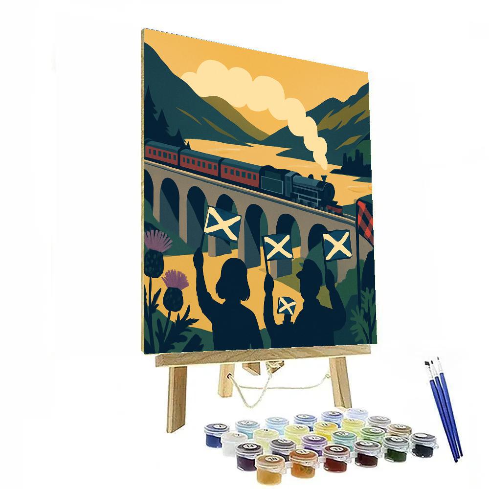 Railway Poster National Heritage Journey painting number kit