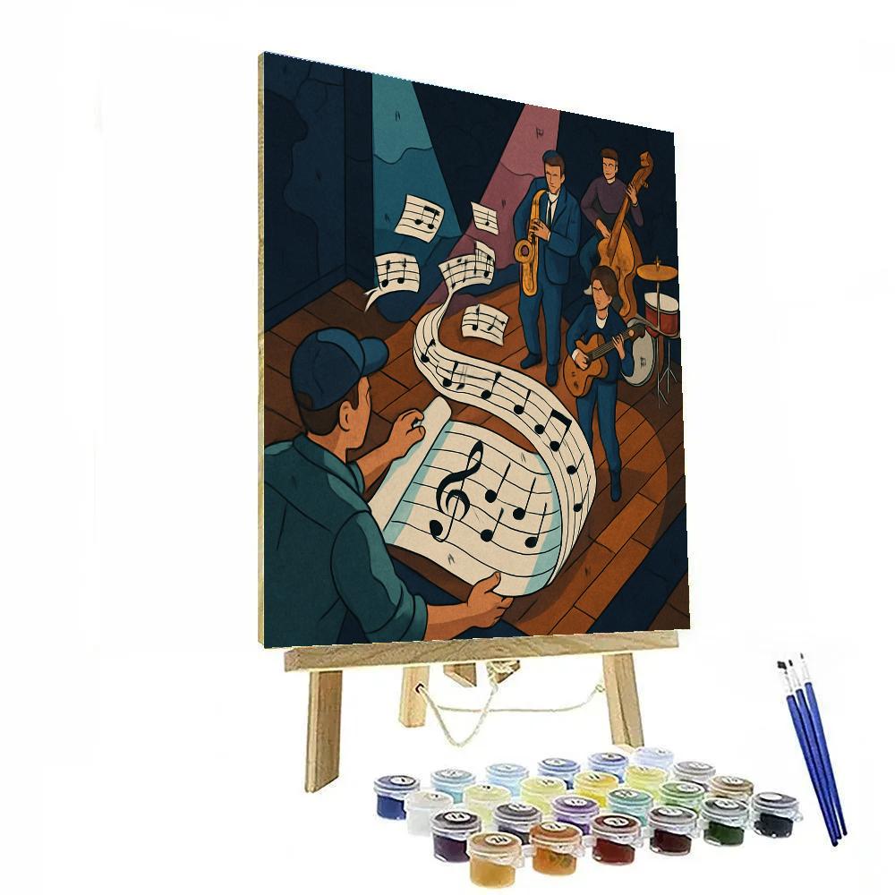 Backstage Rhythm Map In Jazz Painting by numbers kit