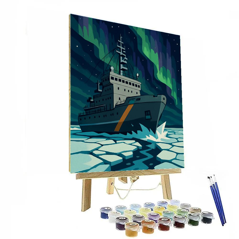 Ship Forged In Aurora Steel Number painting