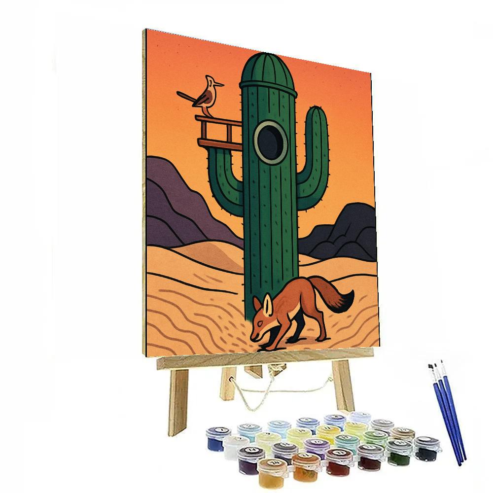 Desert Crafted Cactus Observatory Paint by numbers kits