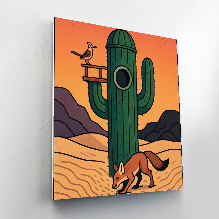 Desert Crafted Cactus Observatory Paint by numbers kits