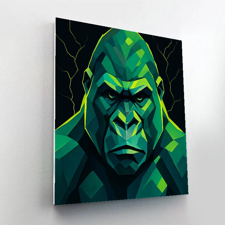 Jade Thunder Gorilla painting number kit