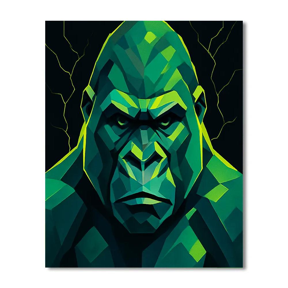 Jade Thunder Gorilla painting number kit