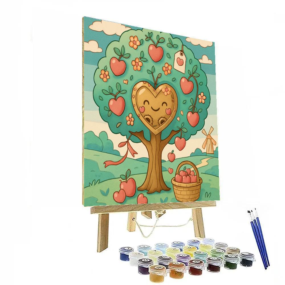 Valentines Day Clockwork Heart Orchard Numbered painting kits
