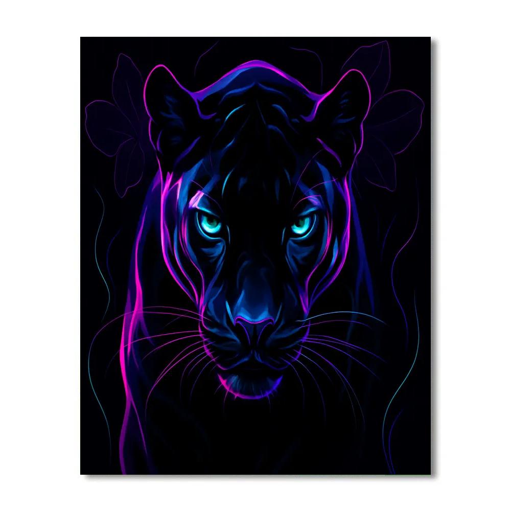 Obsidian Bloom Panther Paint by numbers kits