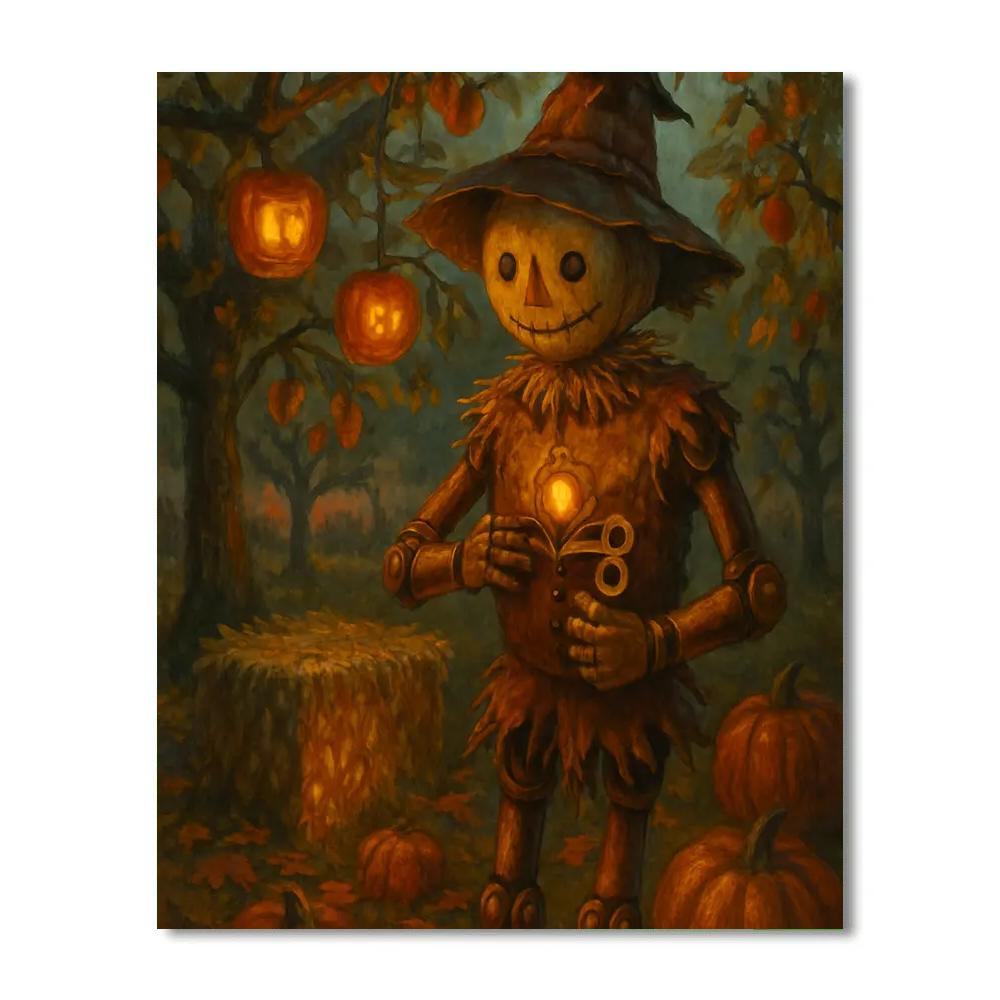 Clockwork Scarecrow And The Apple Lanterns paint by numbers