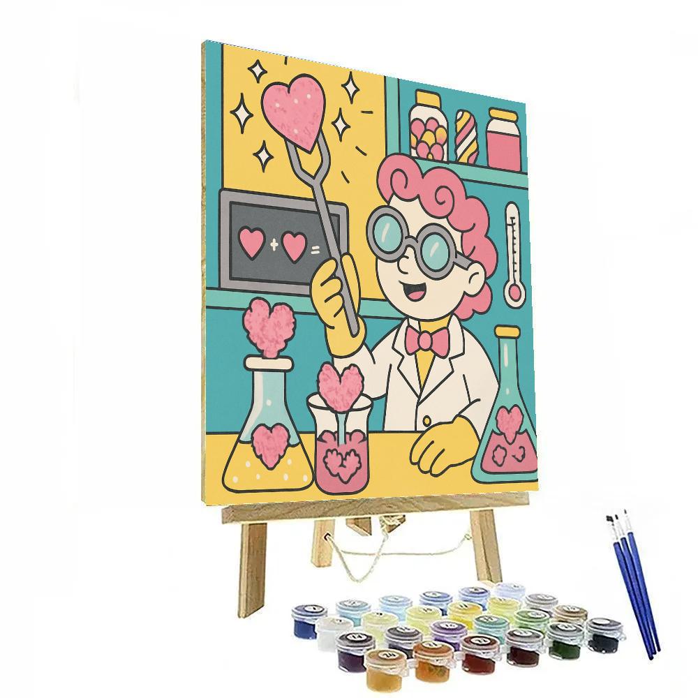 Valentines Day Candy Lab Heart Crystals Paint by numbers art