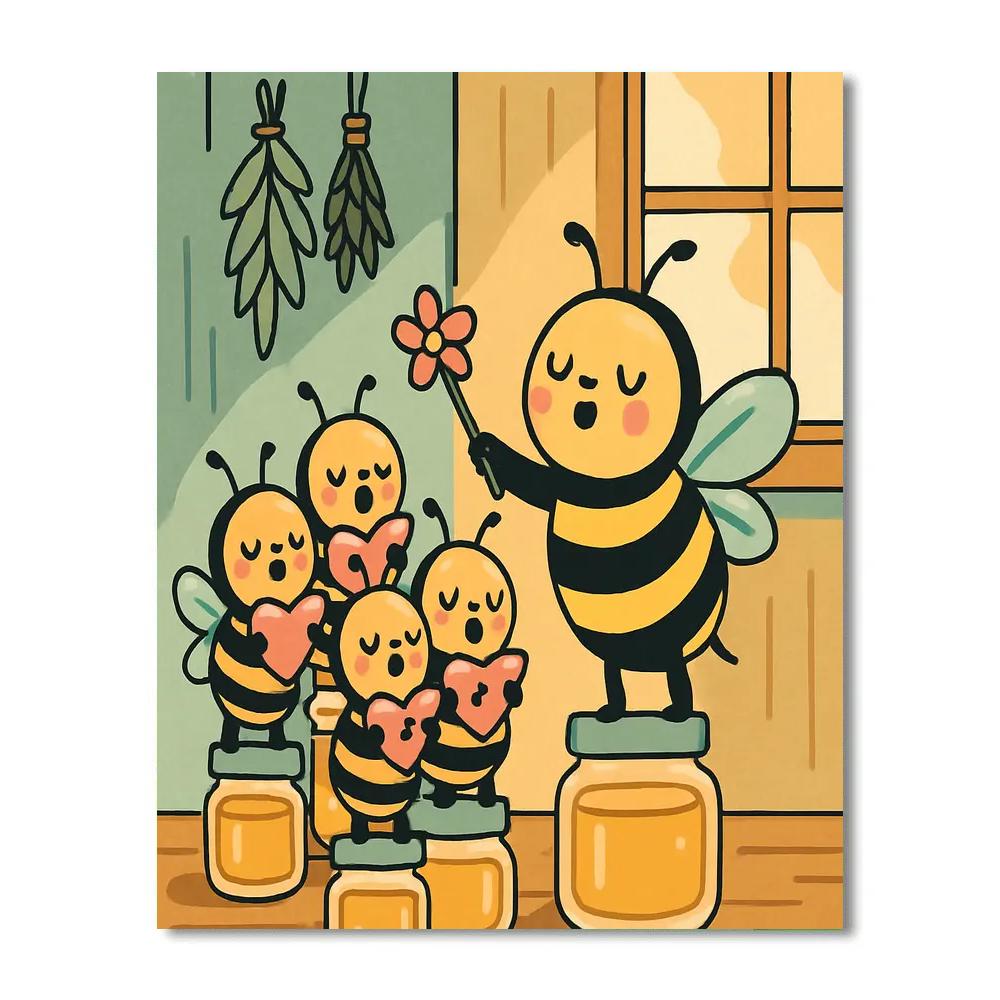 Valentines Day Honey Jar Choir Number painting