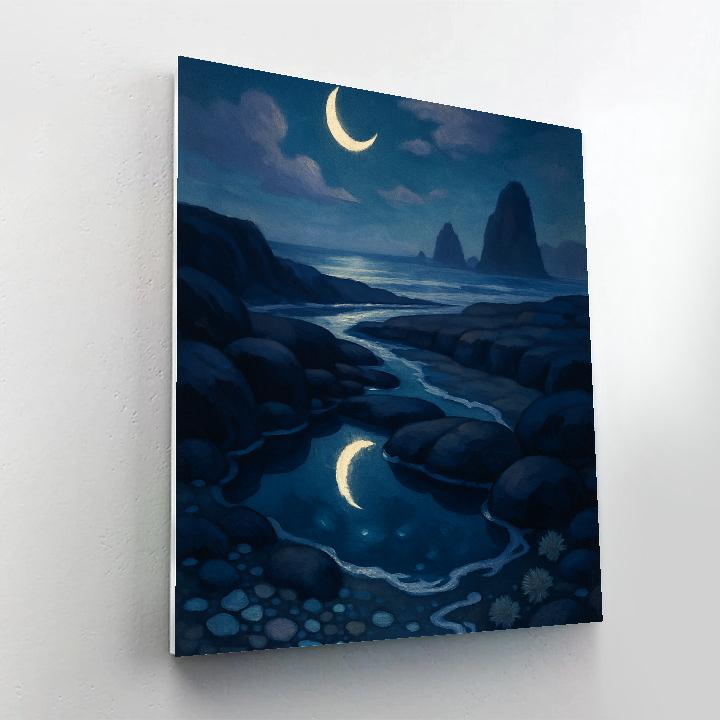 Moonlit Tidepool Terrace paint by color