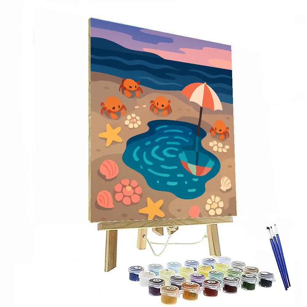Tidepool Atelier With Beach Glow paint by numbers