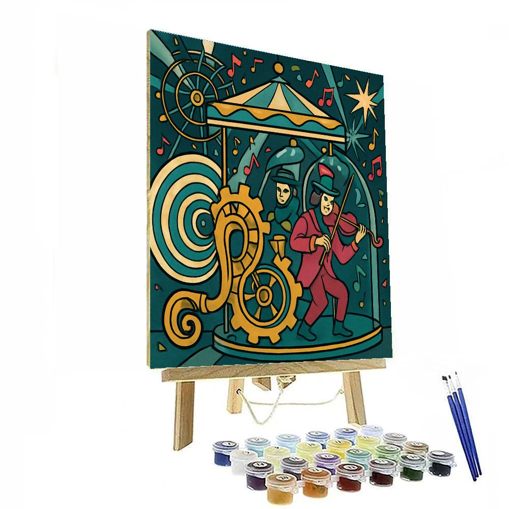 Clockwork Carnival Music Paradox painting number kit